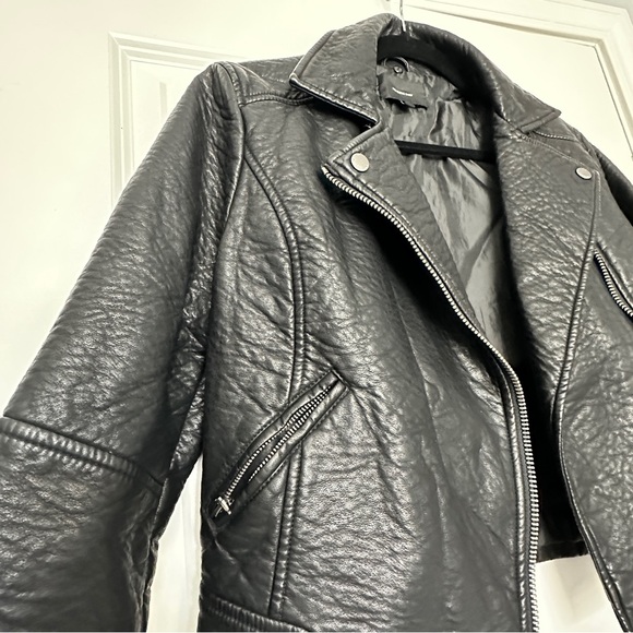 MEMBERS ONLY |  Faux Leather Biker Jacket | Black | Size: S - Picture 7 of 10